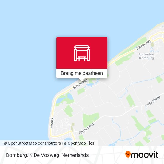 Domburg, K.De Vosweg kaart