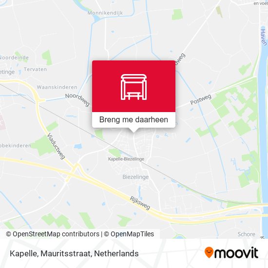 Kapelle, Mauritsstraat kaart