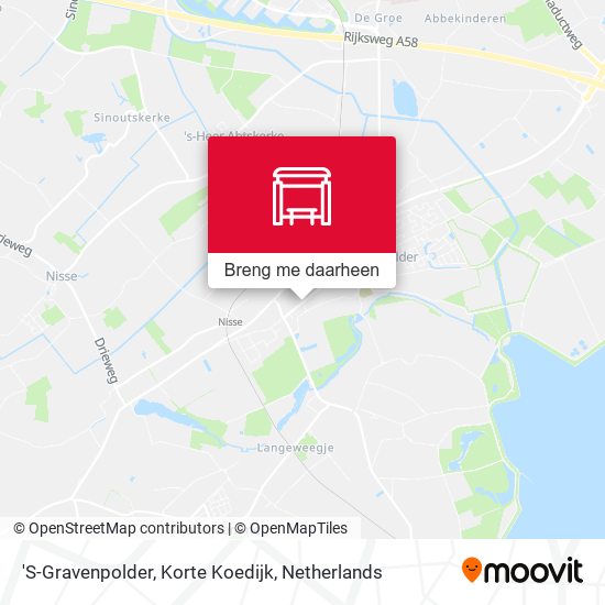 'S-Gravenpolder, Korte Koedijk kaart