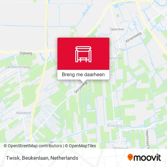 Twisk, Beukenlaan kaart
