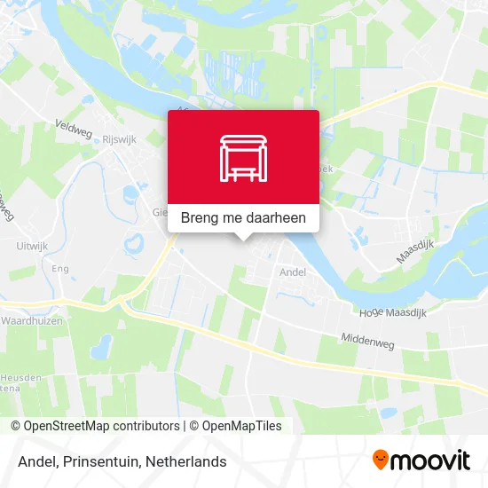 Andel, Prinsentuin kaart