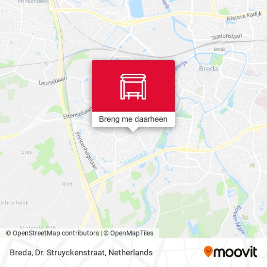 Breda, Dr. Struyckenstraat kaart