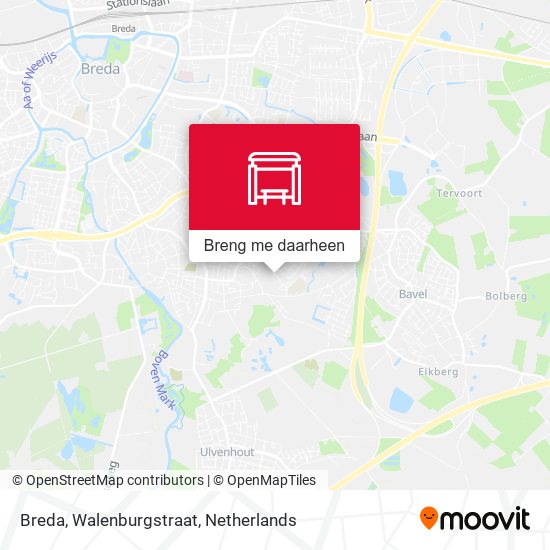 Breda, Walenburgstraat kaart
