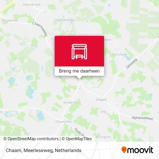 Chaam, Meerleseweg kaart