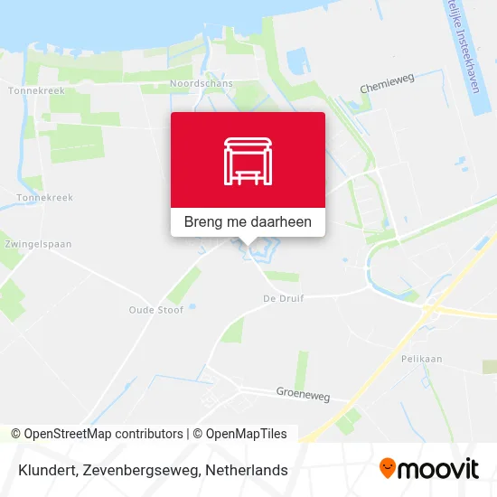 Klundert, Zevenbergseweg kaart