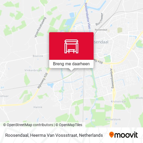 Roosendaal, Heerma Van Vossstraat kaart