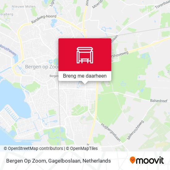 Bergen Op Zoom, Gagelboslaan kaart