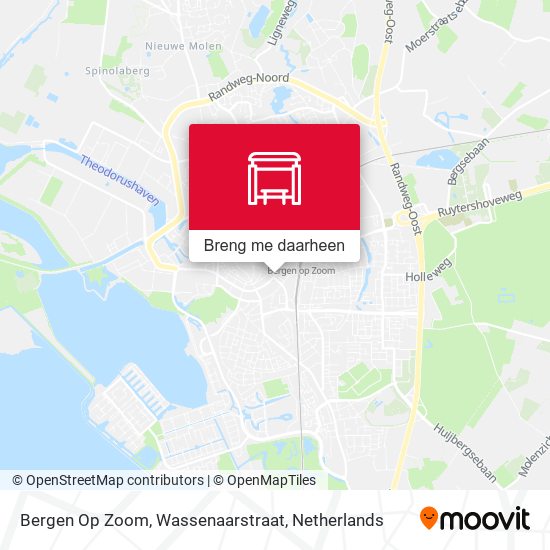 Bergen Op Zoom, Wassenaarstraat kaart
