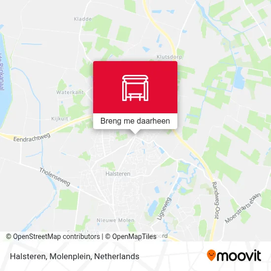 Halsteren, Molenplein kaart