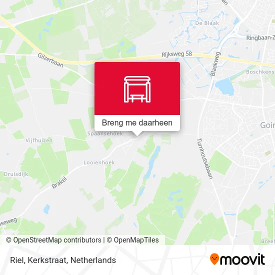 Riel, Kerkstraat kaart