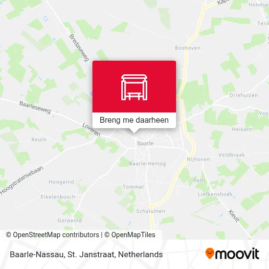 Baarle-Nassau, St. Janstraat kaart