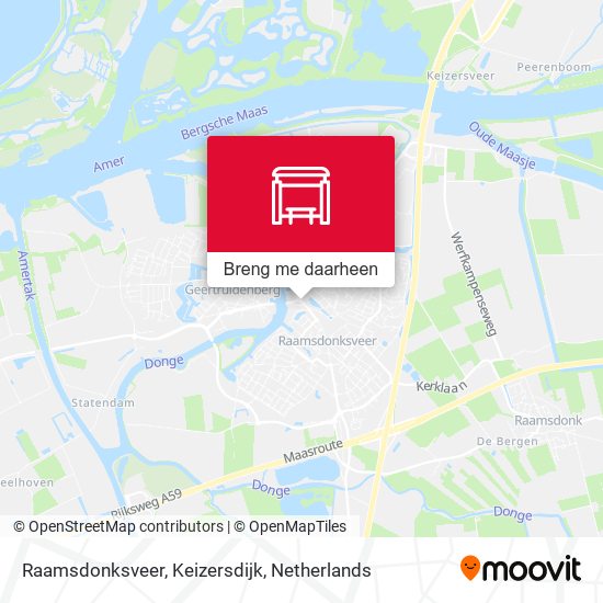 Raamsdonksveer, Keizersdijk kaart