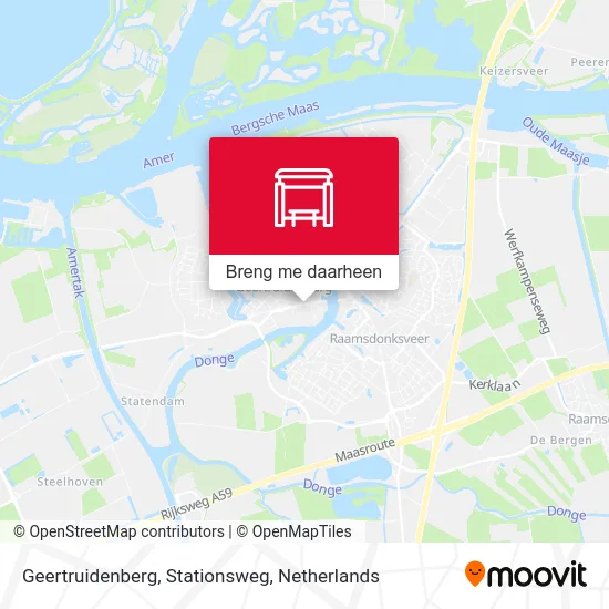 Geertruidenberg, Stationsweg kaart