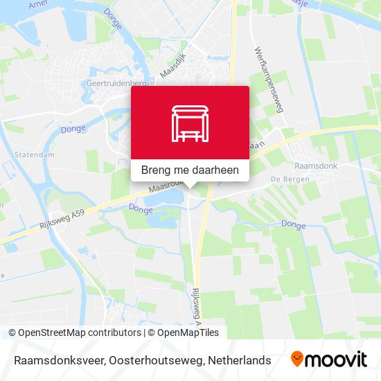 Raamsdonksveer, Oosterhoutseweg kaart