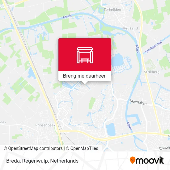 Breda, Regenwulp kaart