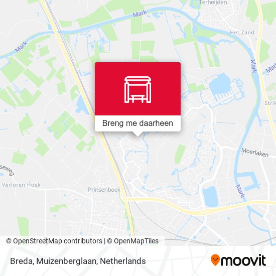 Breda, Muizenberglaan kaart