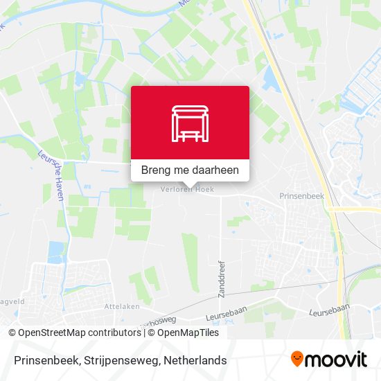 Prinsenbeek, Strijpenseweg kaart
