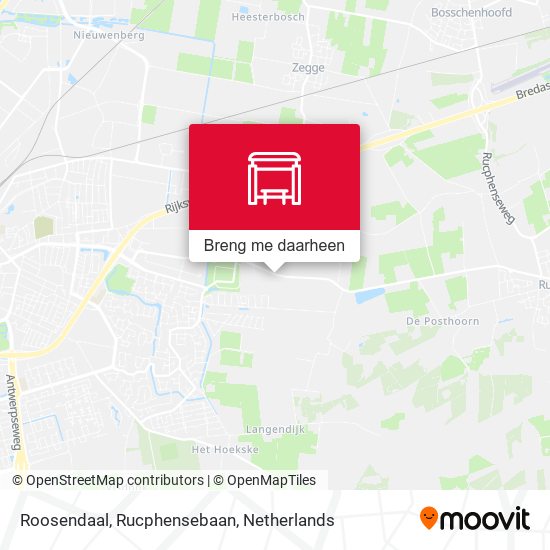 Roosendaal, Rucphensebaan kaart
