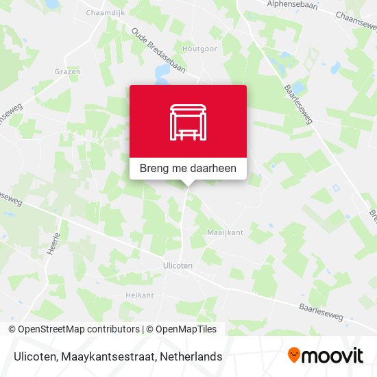 Ulicoten, Maaykantsestraat kaart