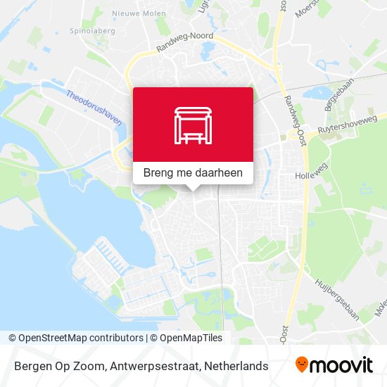 Bergen Op Zoom, Antwerpsestraat kaart