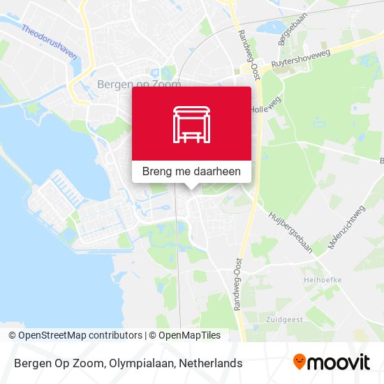 Bergen Op Zoom, Olympialaan kaart