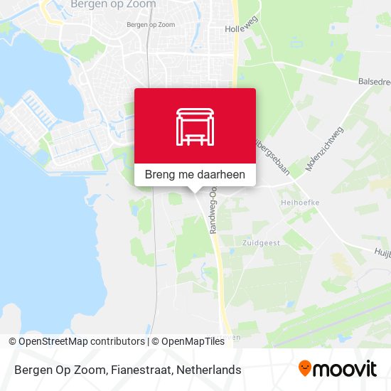 Bergen Op Zoom, Fianestraat kaart