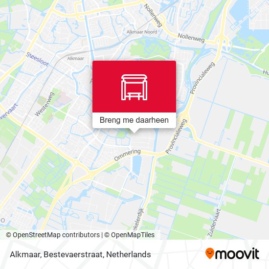 Alkmaar, Bestevaerstraat kaart