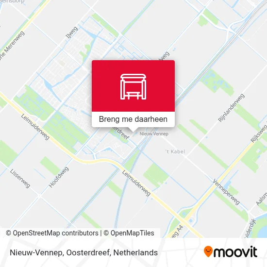 Nieuw-Vennep, Oosterdreef kaart
