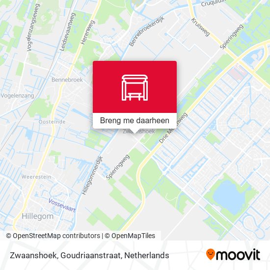 Zwaanshoek, Goudriaanstraat kaart