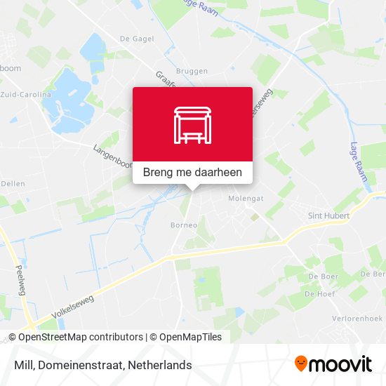 Mill, Domeinenstraat kaart