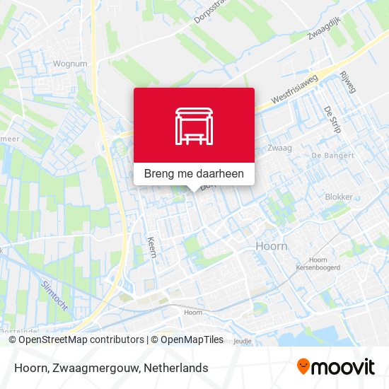 Hoorn, Zwaagmergouw kaart
