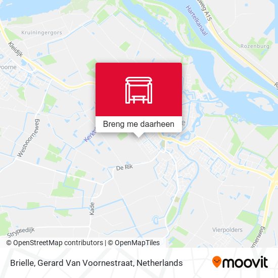 Brielle, Gerard Van Voornestraat kaart