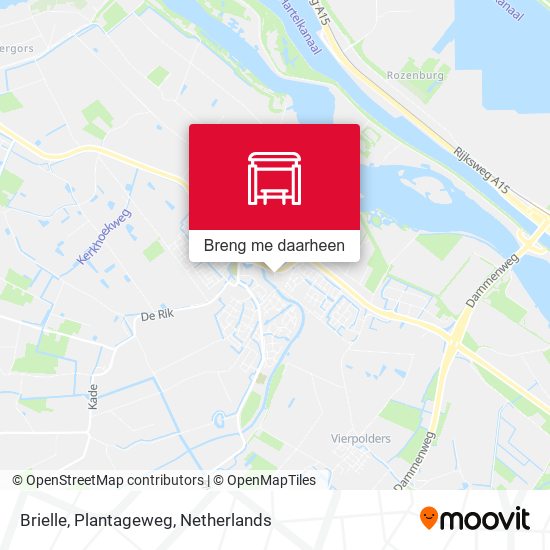 Brielle, Plantageweg kaart