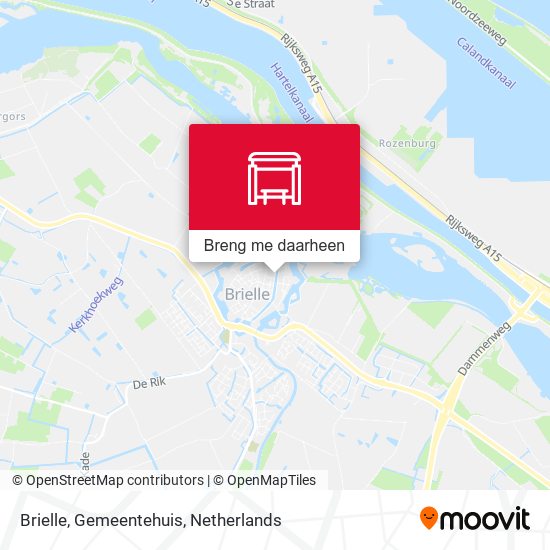 Brielle, Gemeentehuis kaart
