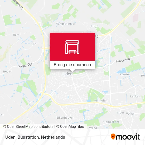 Uden, Busstation kaart