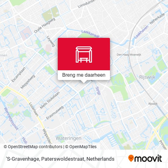 'S-Gravenhage, Paterswoldestraat kaart