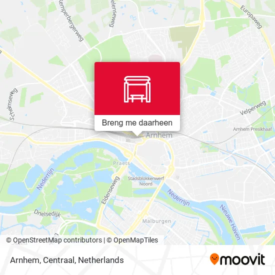 Arnhem, Centraal kaart