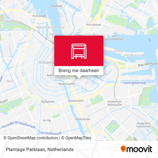 Plantage Parklaan kaart