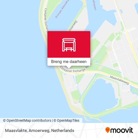 Maasvlakte, Amoerweg kaart