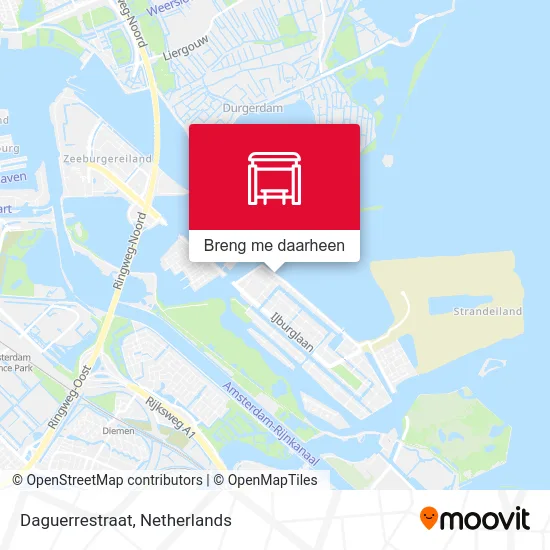 Daguerrestraat kaart