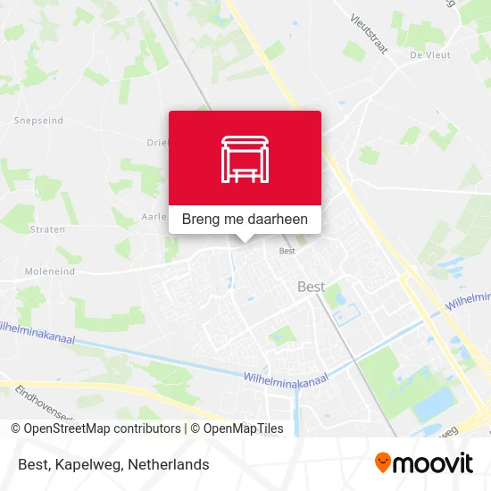 Best, Kapelweg kaart