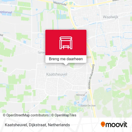 Kaatsheuvel, Dijkstraat kaart