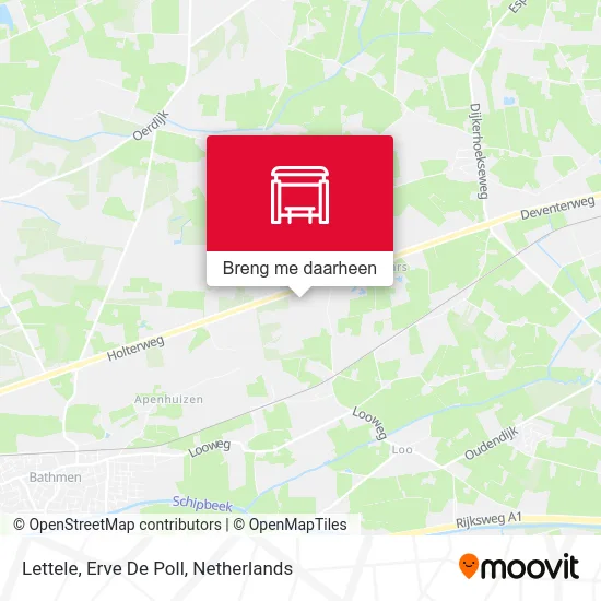 Lettele, Erve De Poll kaart