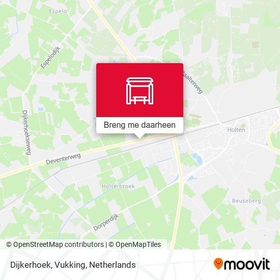 Dijkerhoek, Vukking kaart