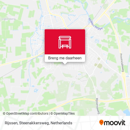 Rijssen, Steenakkersweg kaart