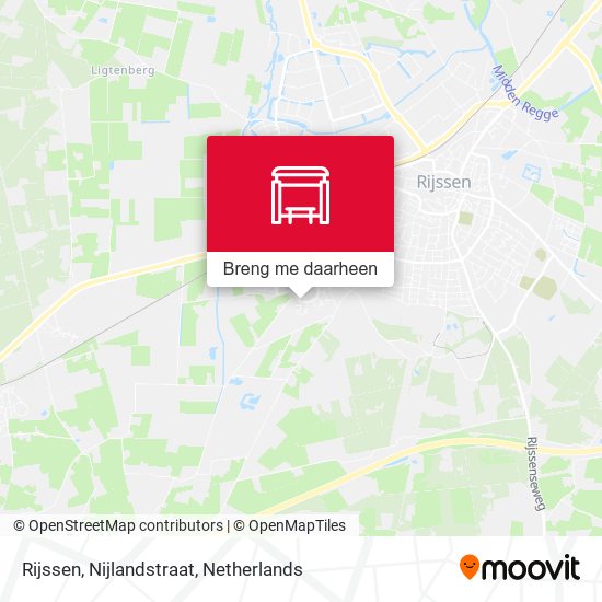 Rijssen, Nijlandstraat kaart