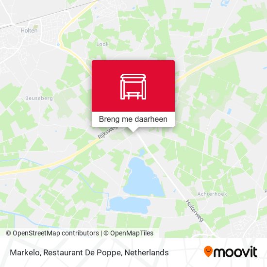 Markelo, Restaurant De Poppe kaart