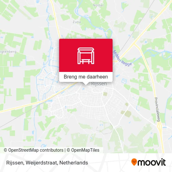 Rijssen, Weijerdstraat kaart