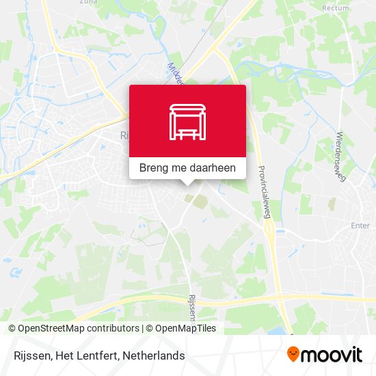 Rijssen, Het Lentfert kaart