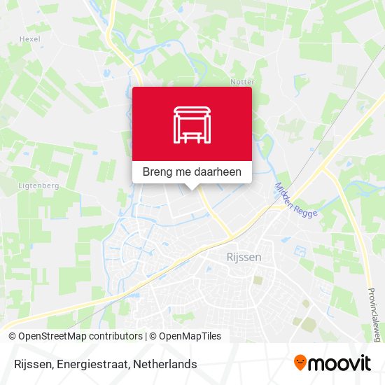 Rijssen, Energiestraat kaart
